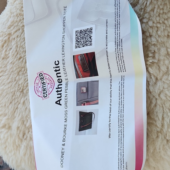 NWOT Dooney & Bourke Moss Green Pebbled Leather Lexington Shopper Tote 💚🎁 - Picture 10 of 17